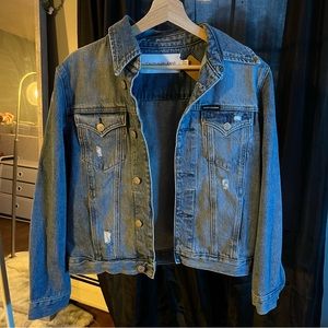 Distressed Calvin Klein Jean Jacket 146